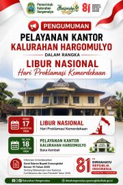 PENGUMUMAN LIBUR NASIONAL HARI PROKLAMASI KEMERDEKAAN